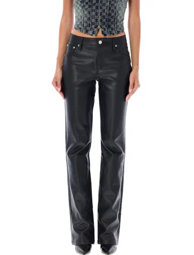 MISBHV WOMEN'S VEGAN LEATHER TROUSERS