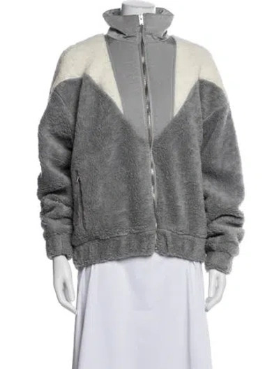 Pre-owned Misbhv Wool Jacket In Gray