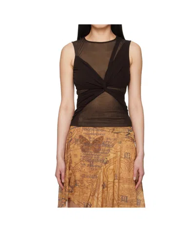 MISBHV WRAPPED SLEEVELESS TOP