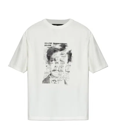 Misbhv X Ray Johnson Rimbaud Template T-shirt In White