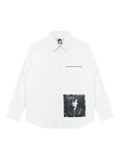 Misbhv X Robert Mapplethorpe Foundation Button-up Shirt In White