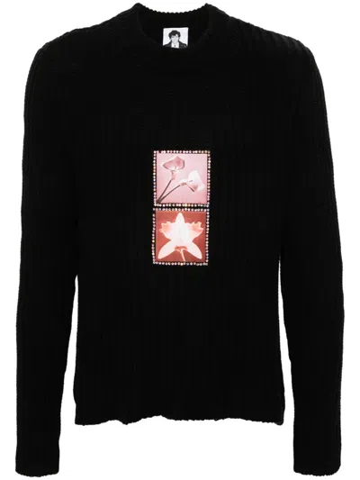 Misbhv X Robert Mapplethorpe Foundation Lily / Orchid Jumper In Black