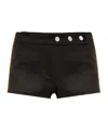 Misbhv Logo-engraved Shorts In Black