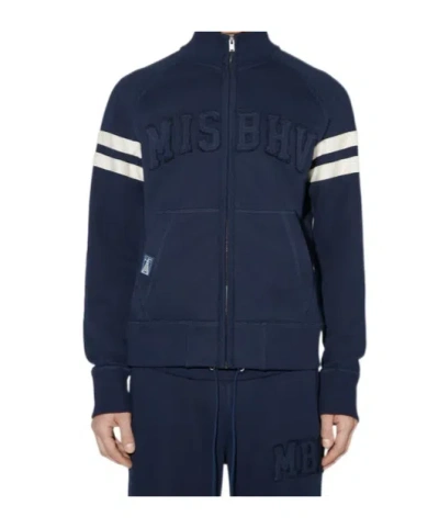 Misbhv Zuma Zip-up Sweatshirt In Navy Blue