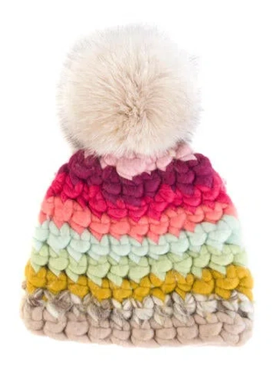 Pre-owned Mischa Lampert Beanie In Neutral