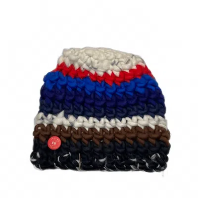 Mischa Lampert Women's Deep Stripe No Pom Beanie In Ski Stripe In Multi