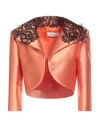 Mischalis Atelier Woman Jacket Orange Size 10 Polyester, Nylon