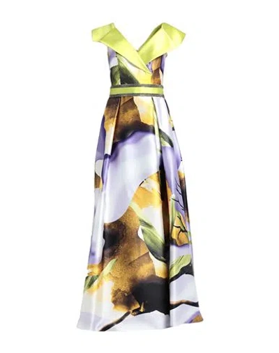 Mischalis Atelier Woman Maxi Dress Acid Green Size 8 Polyester