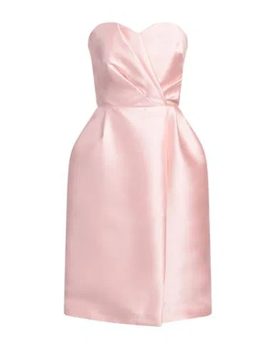 Mischalis Atelier Woman Midi Dress Pink Size 8 Polyester
