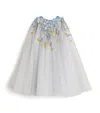 Mischka Aoki Tulle Embellished Dress (6-14 Years) In Blue