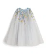 Mischka Aoki Tulle Embellished Dress (6-14 Years) In Blue