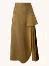 Misci Asymmetric Skirt In Neutrals