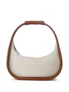 Misci Bambole Leather Shoulder Bag In Neutrals