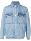 Misci Chanfro Button-fastening Denim Jacket In Blue
