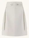 Misci Cotton-blend Skirt In White