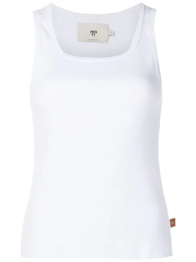 Misci Ella Cotton Tank Top In White