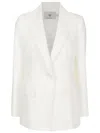 Misci Pequi Single-breasted Blazer In White