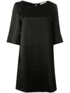 Misci Satin Midi Dress In Black