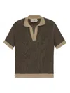 Misci Short Sleeve Polo Top In Brown