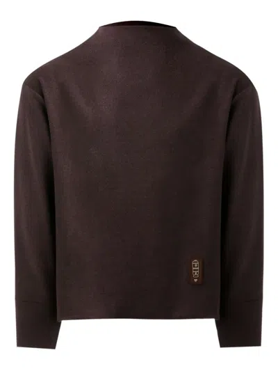 Misci Sponge Sweatshirt In Brown