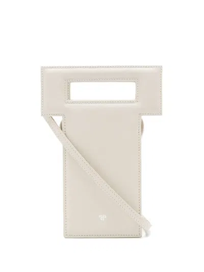 Misci T Leather Mini Bag In White