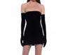 Miscreants London Cupid Mini Dress & Gloves In Black In Black