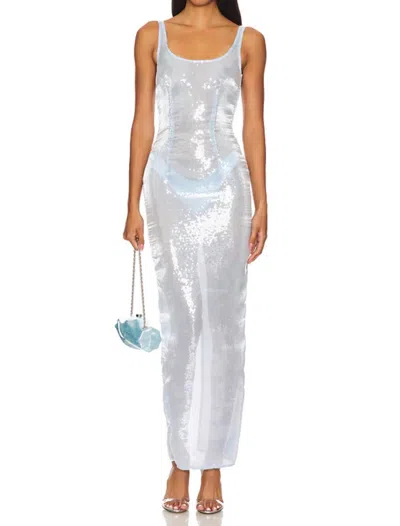 Miscreants London Kaia Maxi Dress In Baby Blue