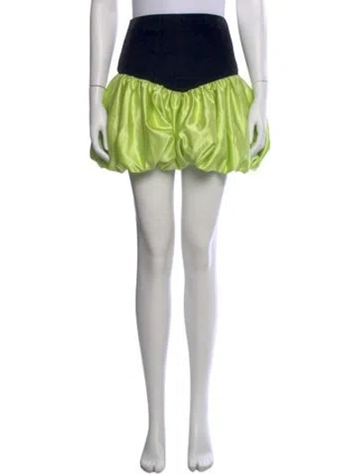 Pre-owned Miscreants Mini Skirt In Green