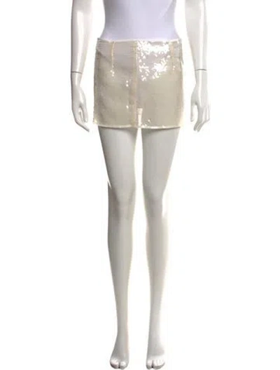 Pre-owned Miscreants Patterned Mini Skirt In Neutral