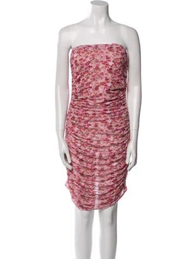 Pre-owned Miscreants Printed Mini Dress In Pink