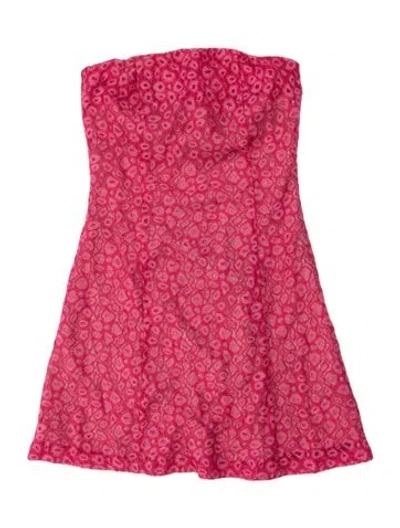 Pre-owned Miscreants Printed Mini Dress In Pink