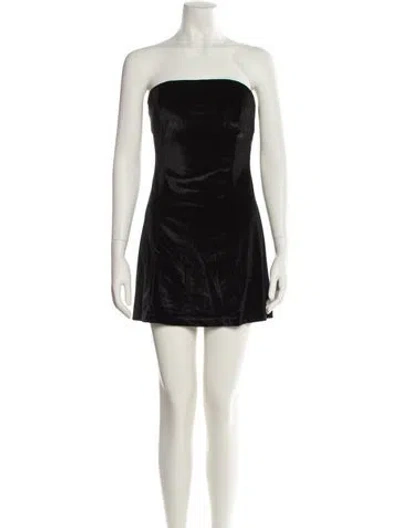 Pre-owned Miscreants Strapless Mini Dress
