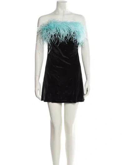 Pre-owned Miscreants Strapless Mini Dress In Black