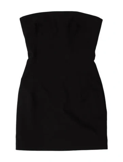 Pre-owned Miscreants Strapless Mini Dress In Black