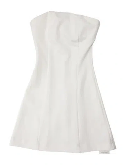 Pre-owned Miscreants Strapless Mini Dress In White