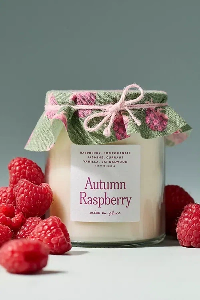 Mise En Place By Anthropologie Mise En Place Fruity Autumn Raspberry Glass Candle