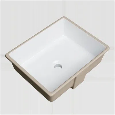 Miseno 20" X 16" Rectangular Undermount Bathroom Sink With Rear Overflow