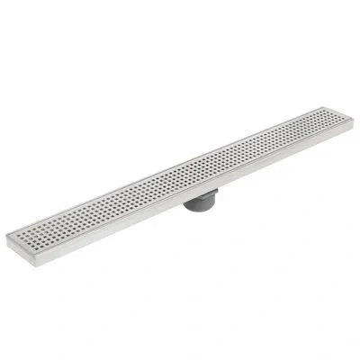 Miseno 26" Pattern Grate Linear Shower Drain In Stainless Steel