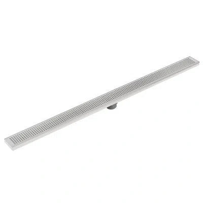 Miseno 60" Pattern Grate Linear Shower Drain In Stainless Steel