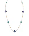 Miseno Jewelry 18k Yellow Gold Baia Necklace With Diamonds, Lapis & Turquoise, 32 In Multi