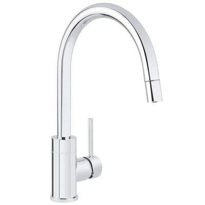 Miseno Mia 1.8 Gpm Single Hole Pull Down Kitchen Faucet In Polished Chrome