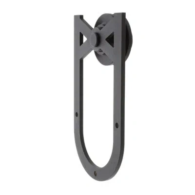 Miseno Standard Single Single Door Barn Door Hardware Kit In Black