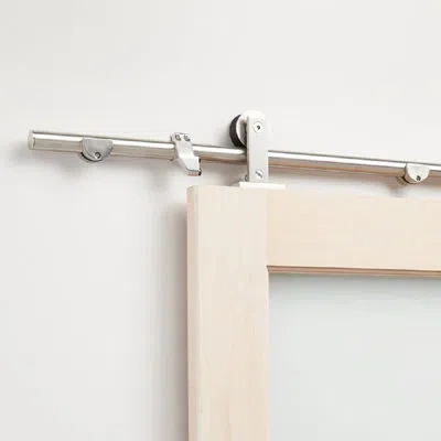 Miseno Standard Single Single Door Barn Door Hardware Kit In Stainless Steel