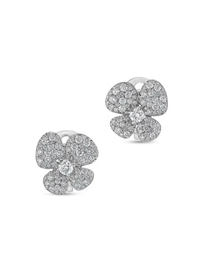 Miseno Women's Ischia 18k White Gold & 1.54 Tcw Diamond Flower Stud Earrings