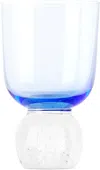 Misette Blue Bubble Glass Tumbler In Candy Blue