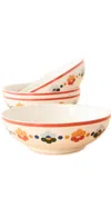 Misette Cereal Bowls Set Of 4 Floral In Floral