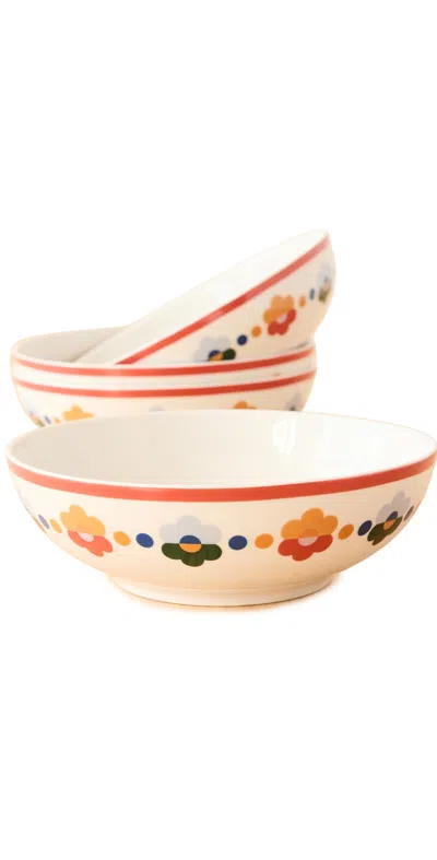 Misette Cereal Bowls Set Of 4 Floral In Multi