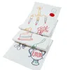 Misette Fete Linen Embroidered Runner In Multi Color