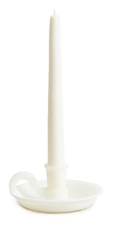 Misette Forme Soy Wax Candlestick Cream In White