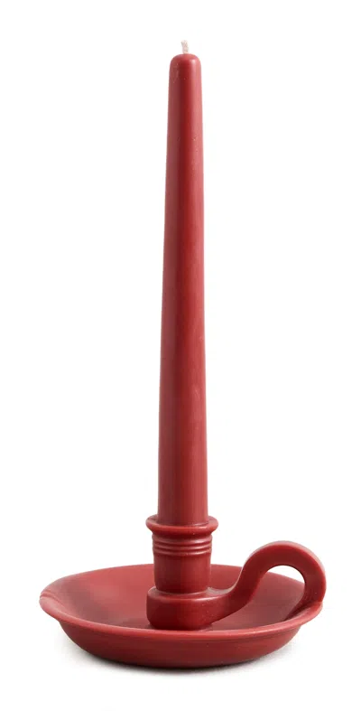Misette Forme Soy Wax Candlestick Red